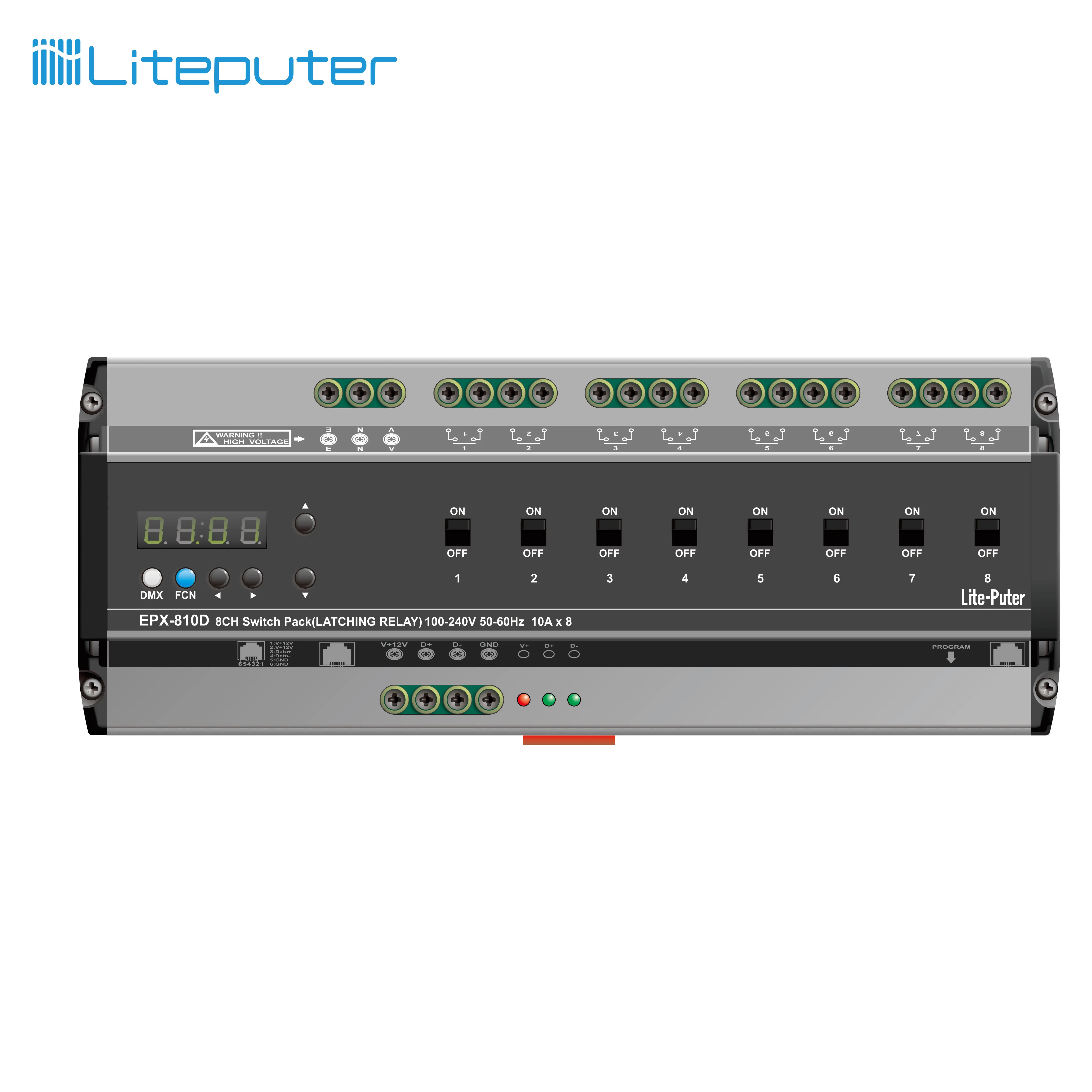 Комплект переключателей DMX 8