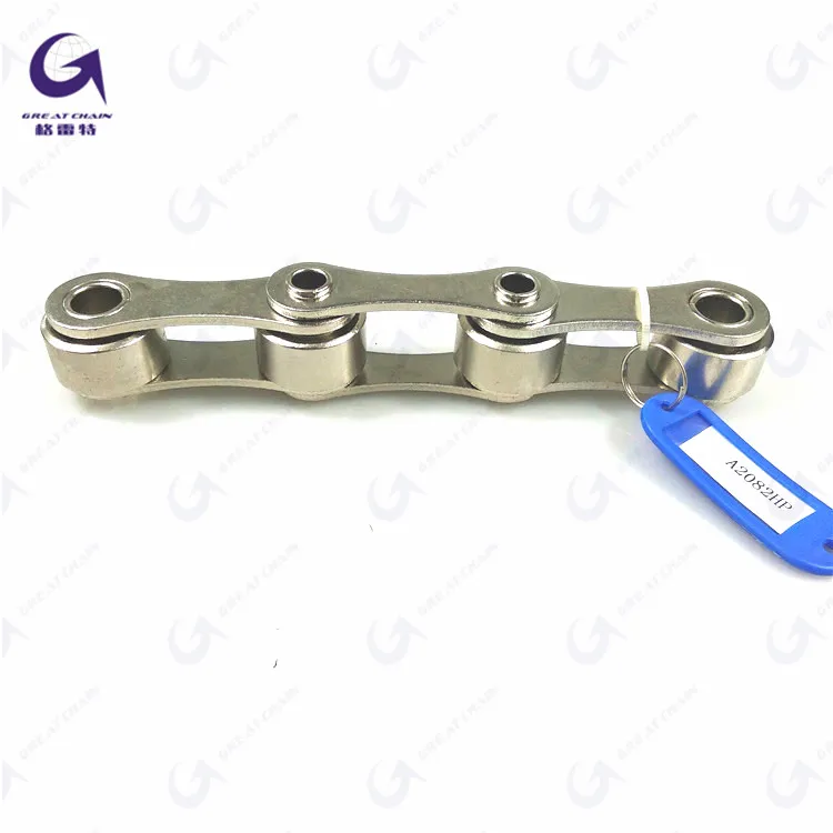high quality Suzhou Great transmission HOLLOW PIN CHAINS double pitch big/large rollers conveyor transmission chain
