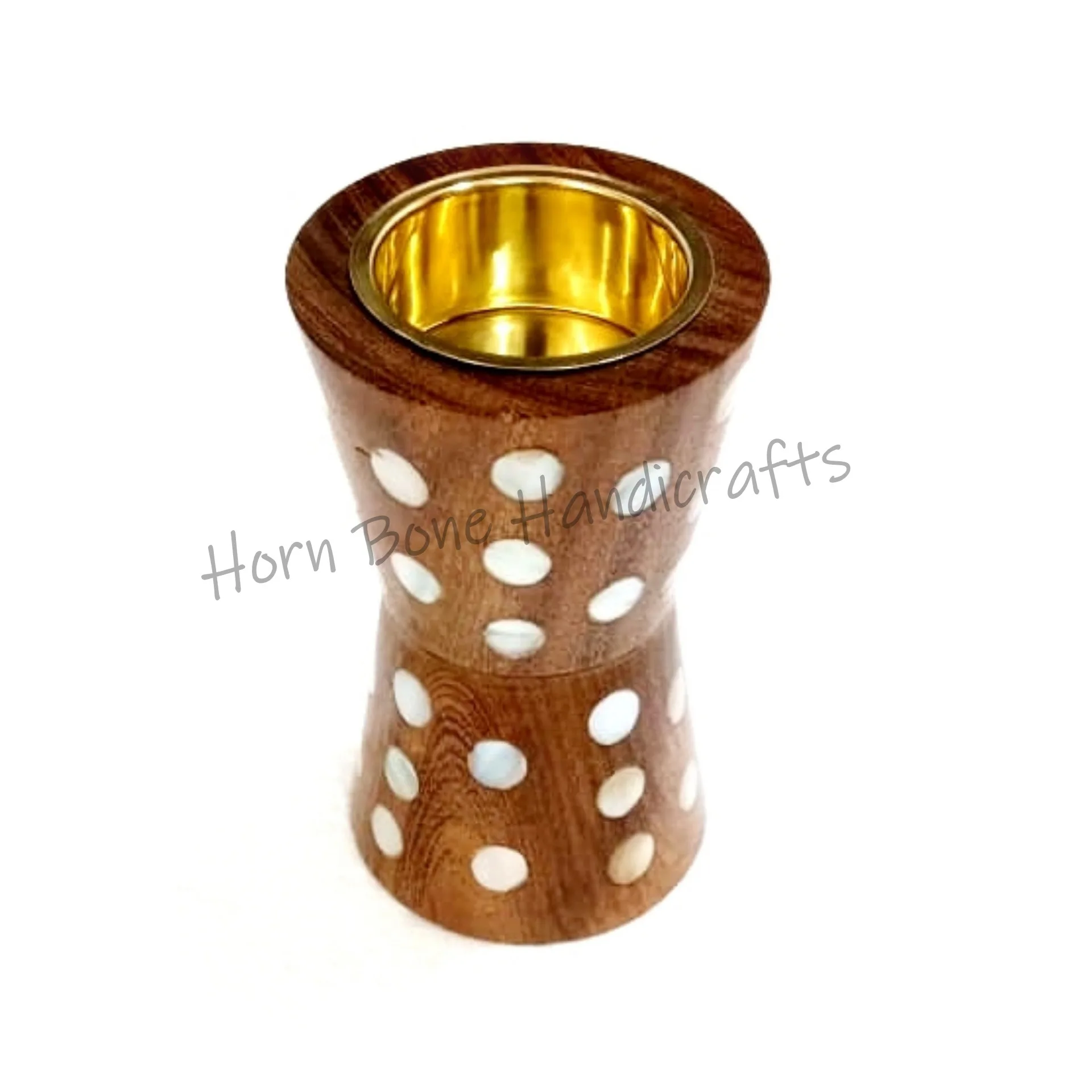 Handmade Mother of Pearl Wooden Crafts Bakhoor Burners | Ramadan and Eid Charcoal Portable Mubkhara/ Madkhan Wood Bakhoor Burner