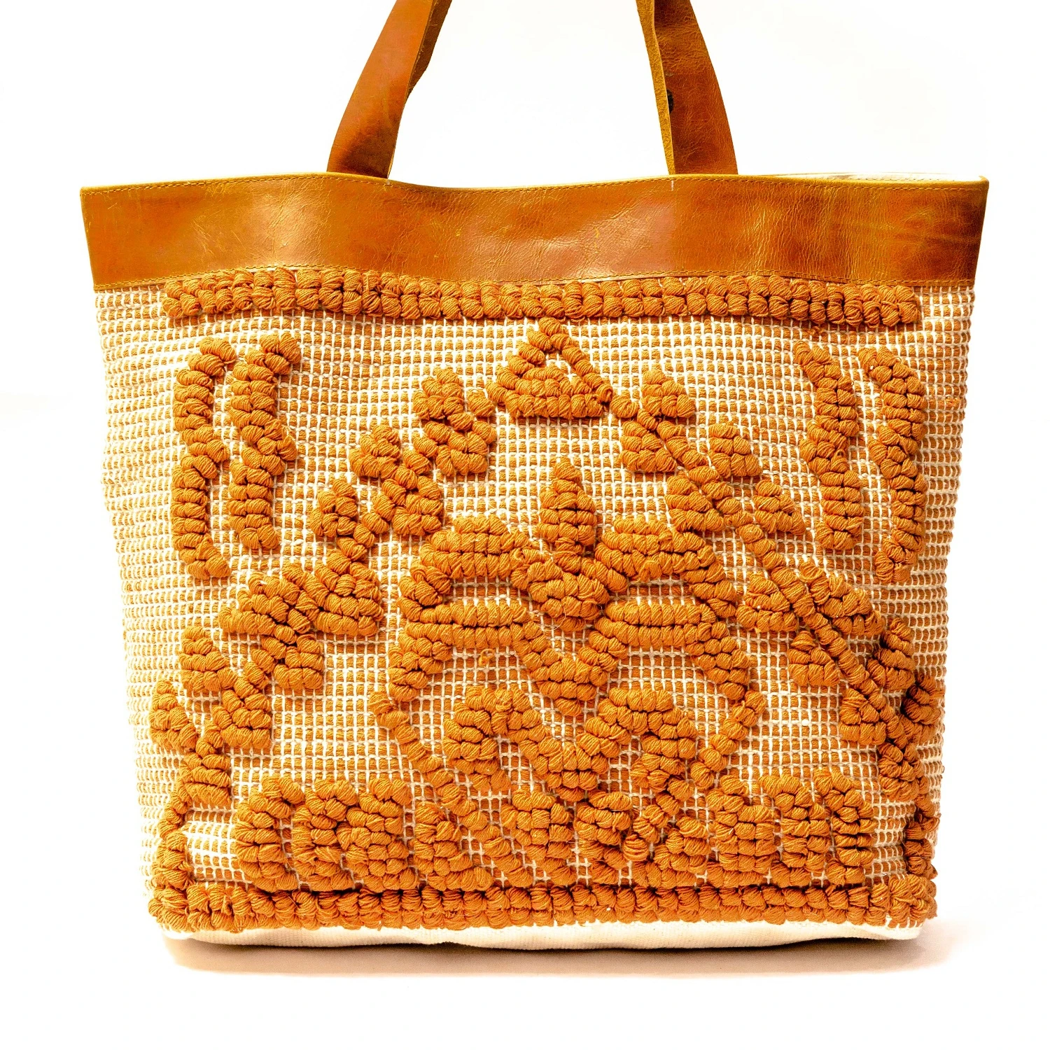 Luxury Indian embroidery handmade leather handbag