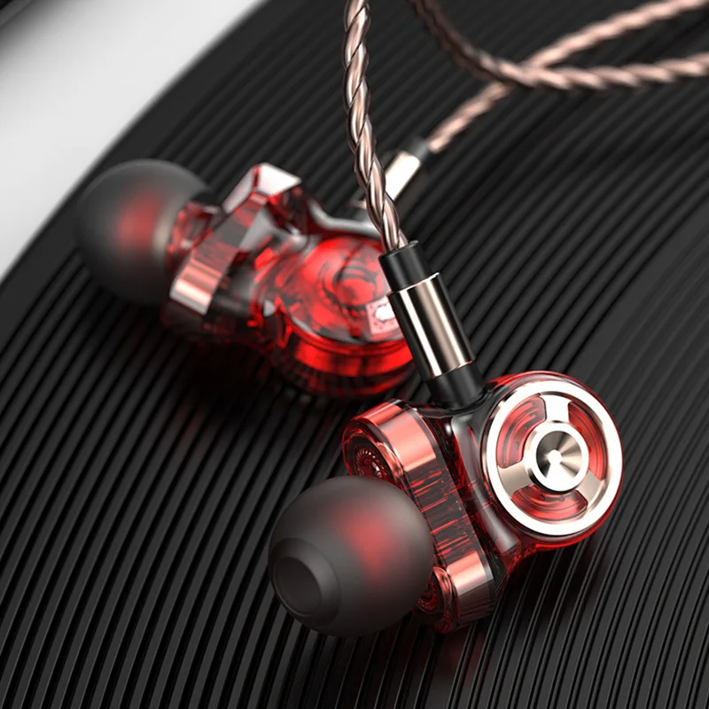 QKZ CK10 In Ear Earphone With Microphone 6 Dynamic Driver Unit Headsets Stereo Sports HIFI Subwoofer Earphones Monitor Earbuds
