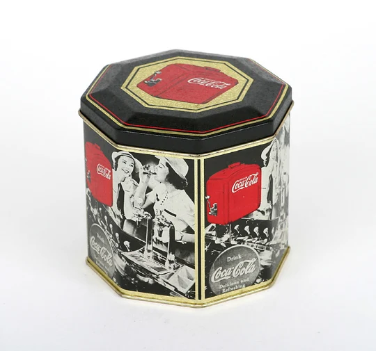 
hexagon metal tin can/ box,food grade for tea/coffee/coffin/chocolate/cake/candy/toys/stationery 