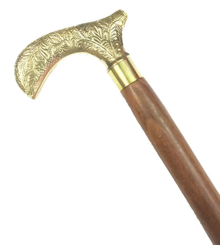 Деревянная ручка для ходьбы походный тростник 37 дюймов в форме