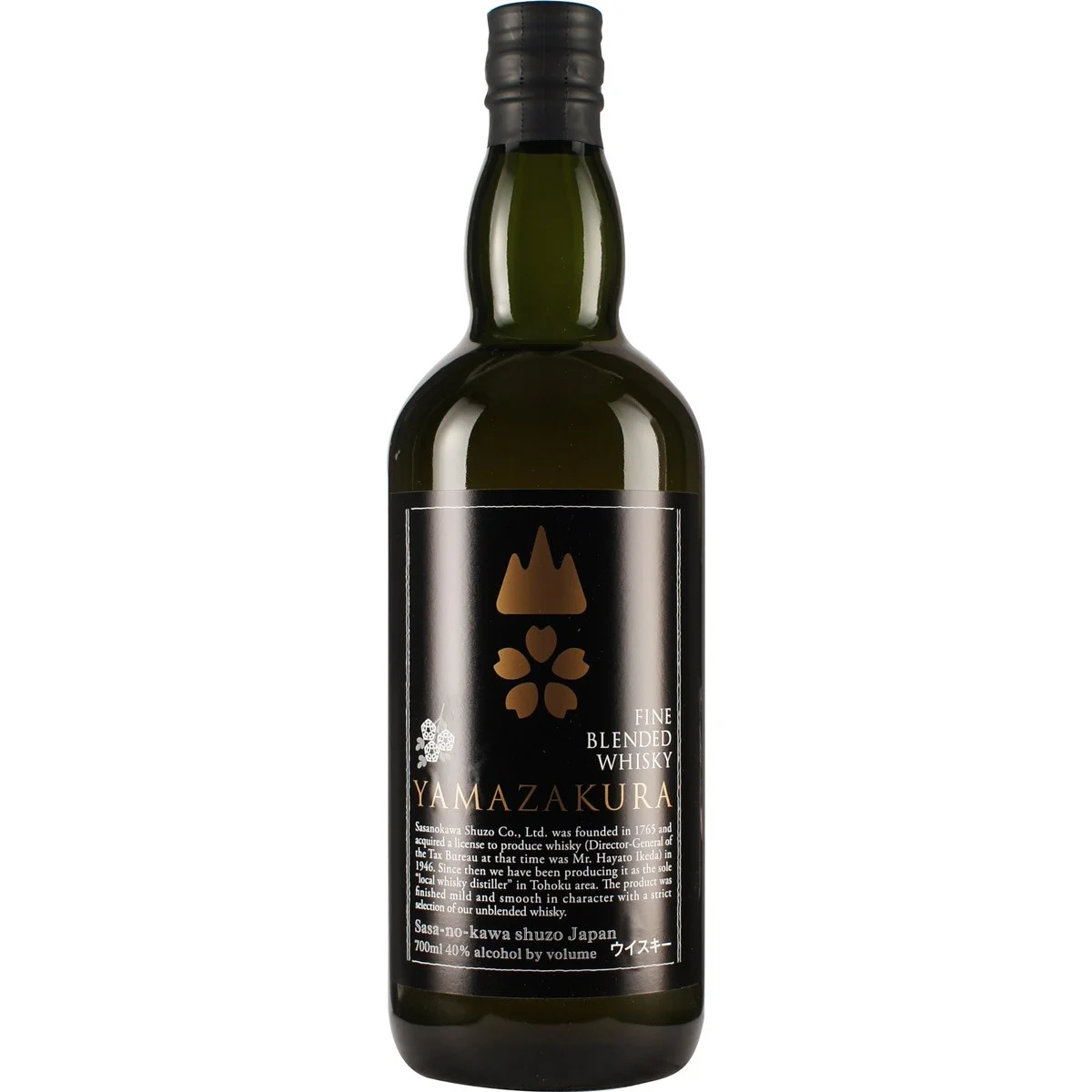 Distilled 40% black label 700ml Japan Bottle Packaging Fine Blended Malt Whisky Yamazakura Black Label Blended Whisky