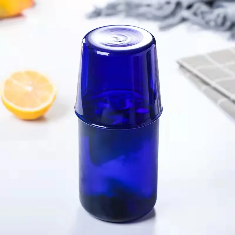 Newest Color Glass Drinking Bottle Juice Cup Glass Tea Cup Sets 500ml