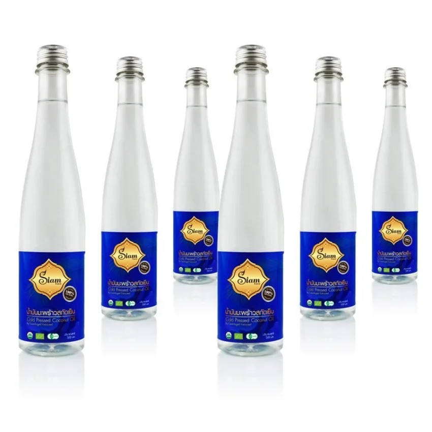 Coconut Oil 100 ml. Cold Pressed Pure Virgin Natural Health Premium Food Grade Essential Oil For Skin Hair Care From Thailand