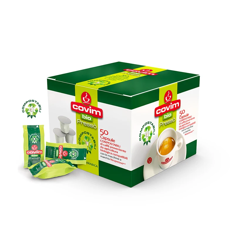 Кофейные капсулы высшего качества, аналог Nespresso, биоразлагаемые 100% Арабика 50 капсул, готов к экспорту