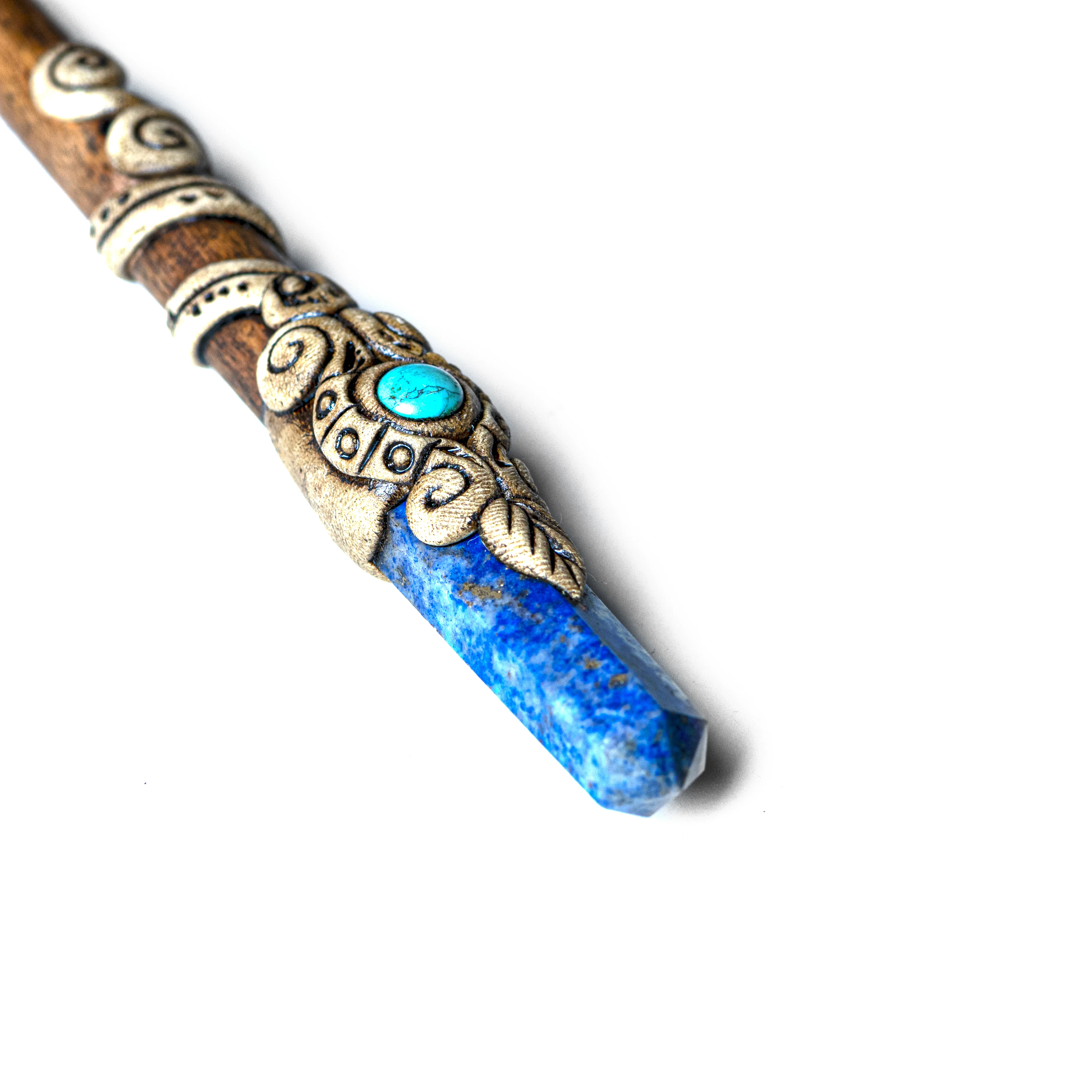 Lepis Lazuli  Hair Jewelry Accessories Acetate Chopstick Vintage Hair Stick Women Girls Long Hair Stick