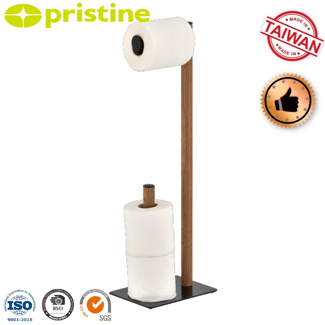 SALE shelf wholesale Taiwan home storage Furniture Manufacturer Bathroom wood grain toilet paper holder stand