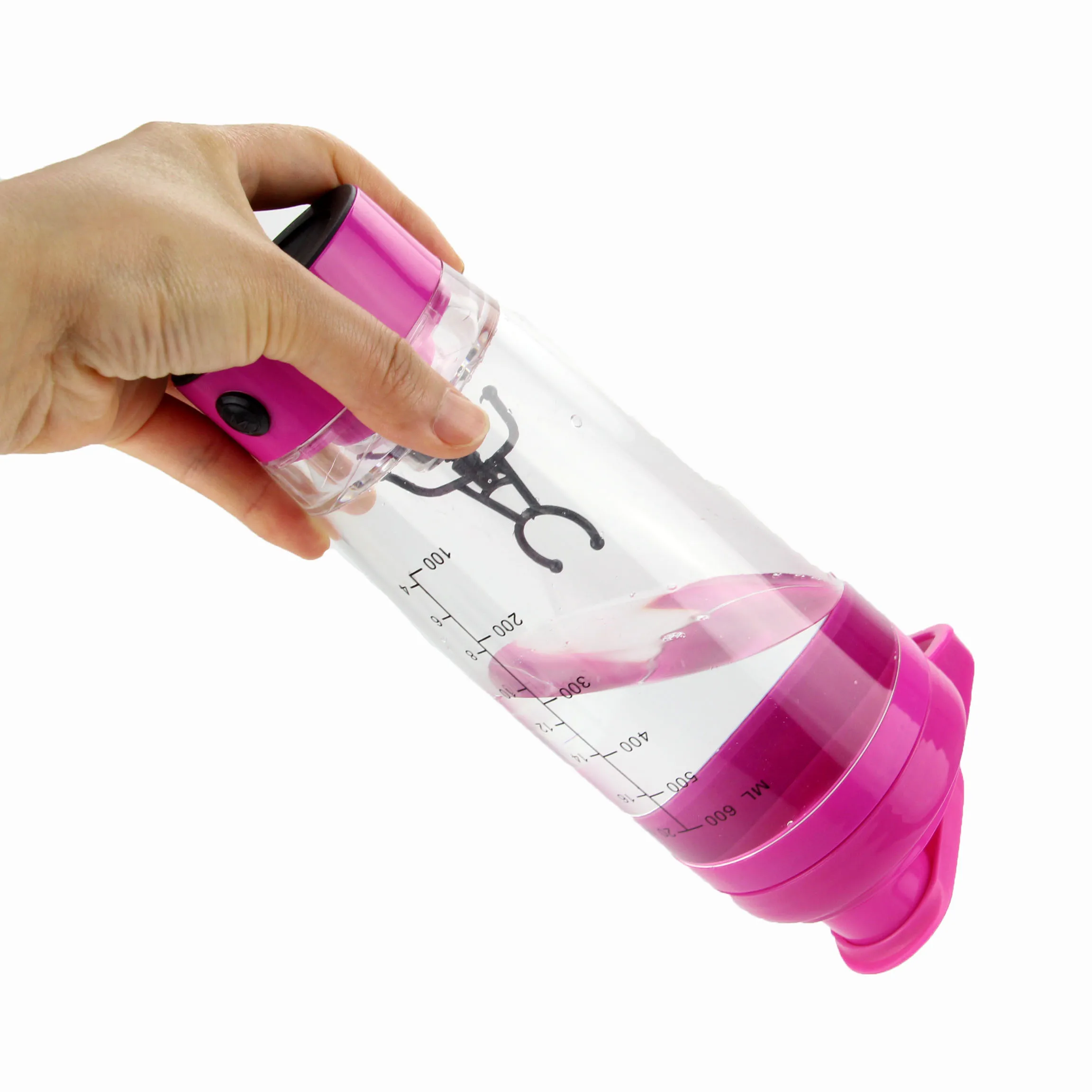 Hot Selling Powder White Blender Transparency Portable Plastic Electric Protein Shaker Bottle