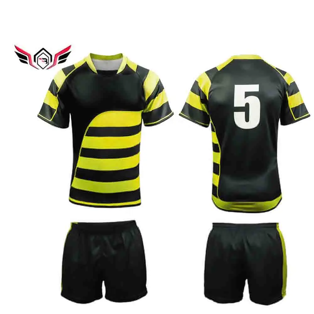 High Quality Protective Body Rugby Polo Shirt Football Wear Jersey Uniform For Sale