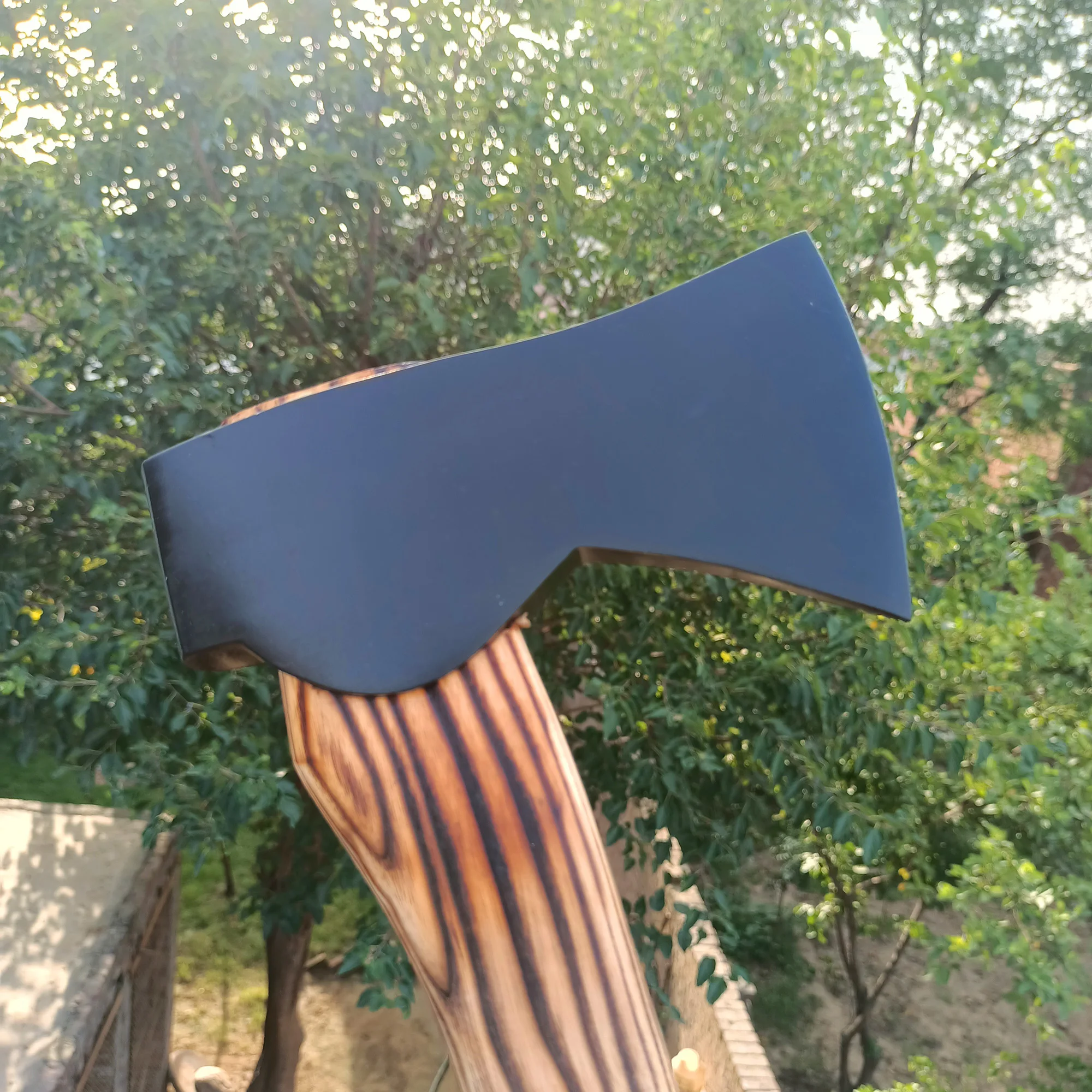 Топор викингов из углеродистой стали ручной работы на заказ Медный топор для выживания с деревянной ручкой оптовая продажа подарок