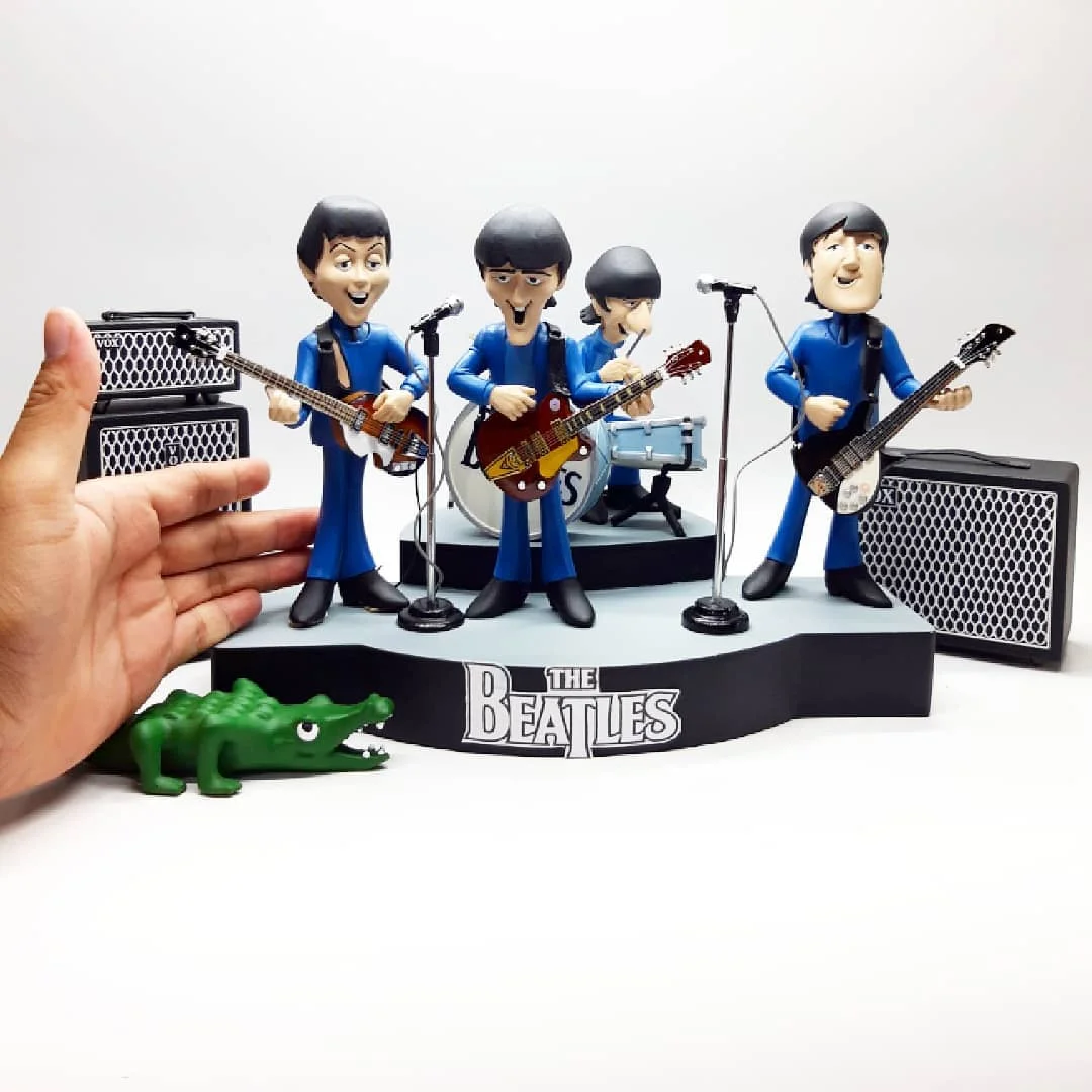 Miniature Action Figure The Beatls Set concert
