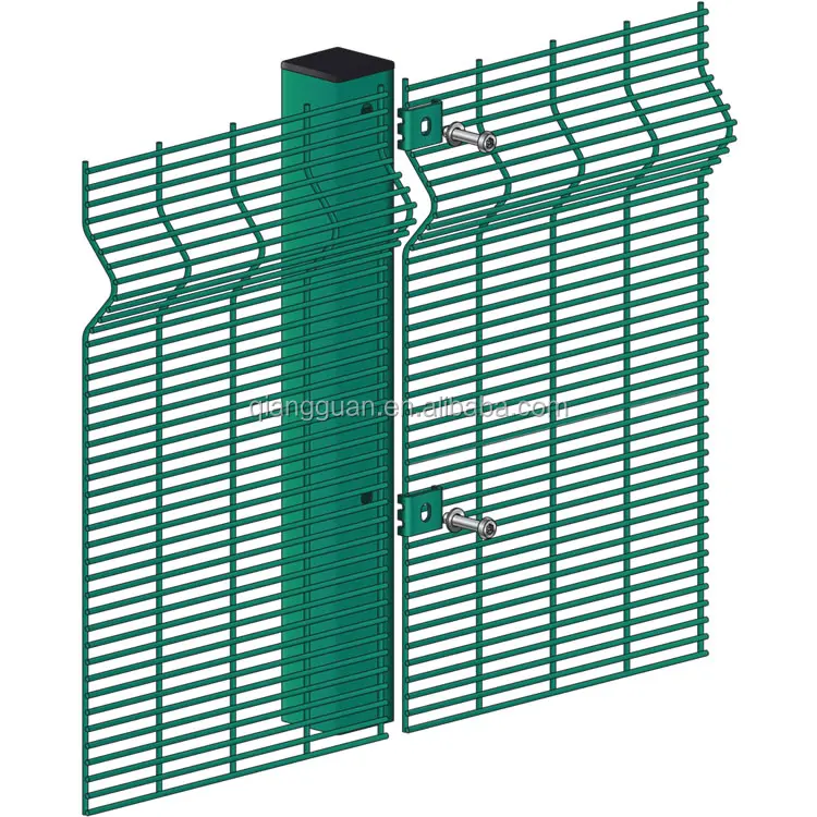 High Anti Climb Security Prison Fence Clear View Airport Fence High Security 358 Anti Climb Fence Price