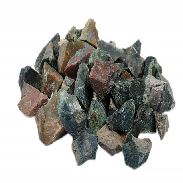 Грубая яшма зеленого цвета крови, грубая машина для прокалывания, грубая машина, грубый камень для лапидари, грубая Шахта и минералы