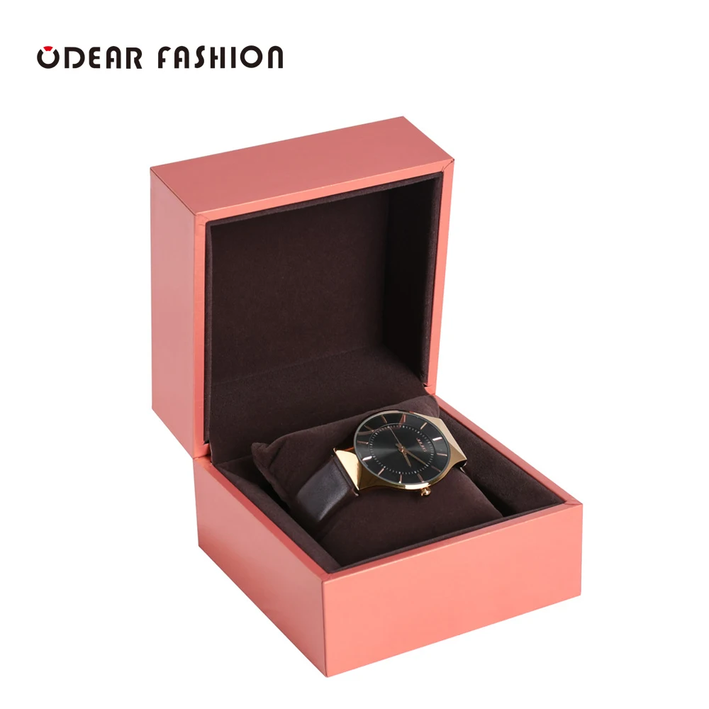 OEM leatherette handmade luxury plastic packaging boxes for watch