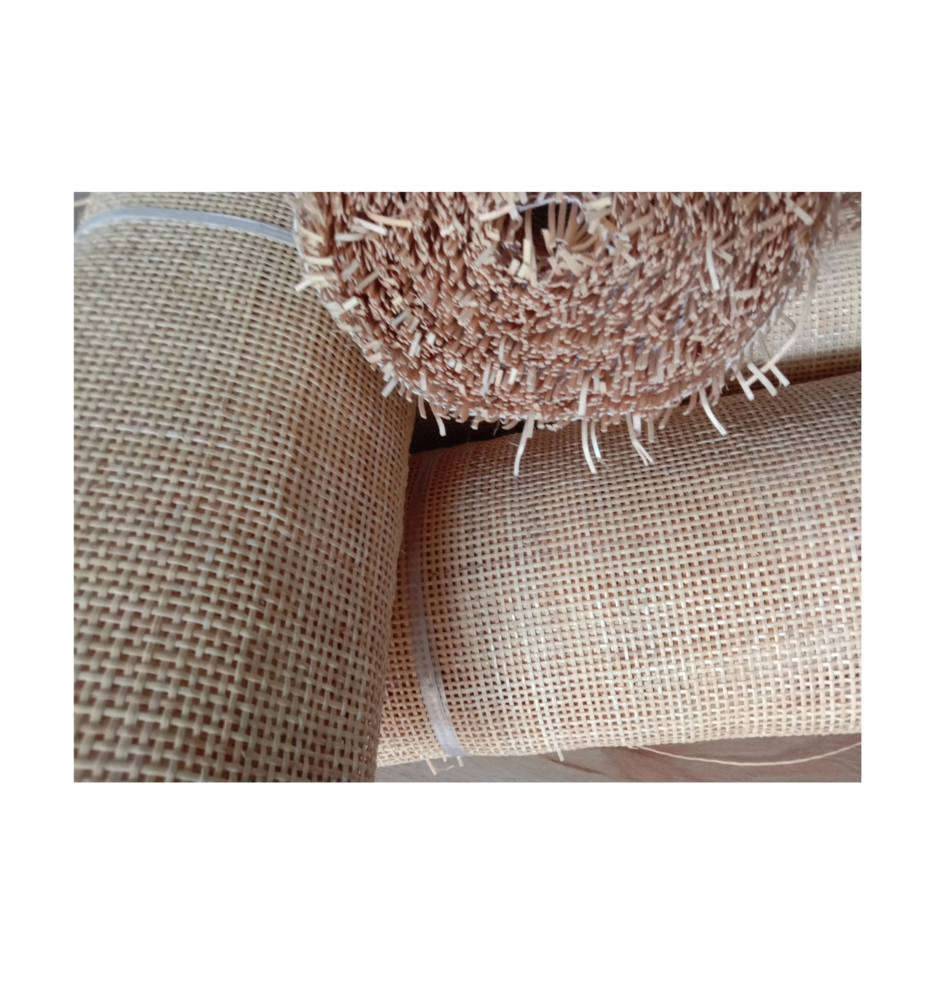 
bleached radio rattan sheet   Vietnam natural color rattan cane rolls with high quality making chair  (10000002492647)