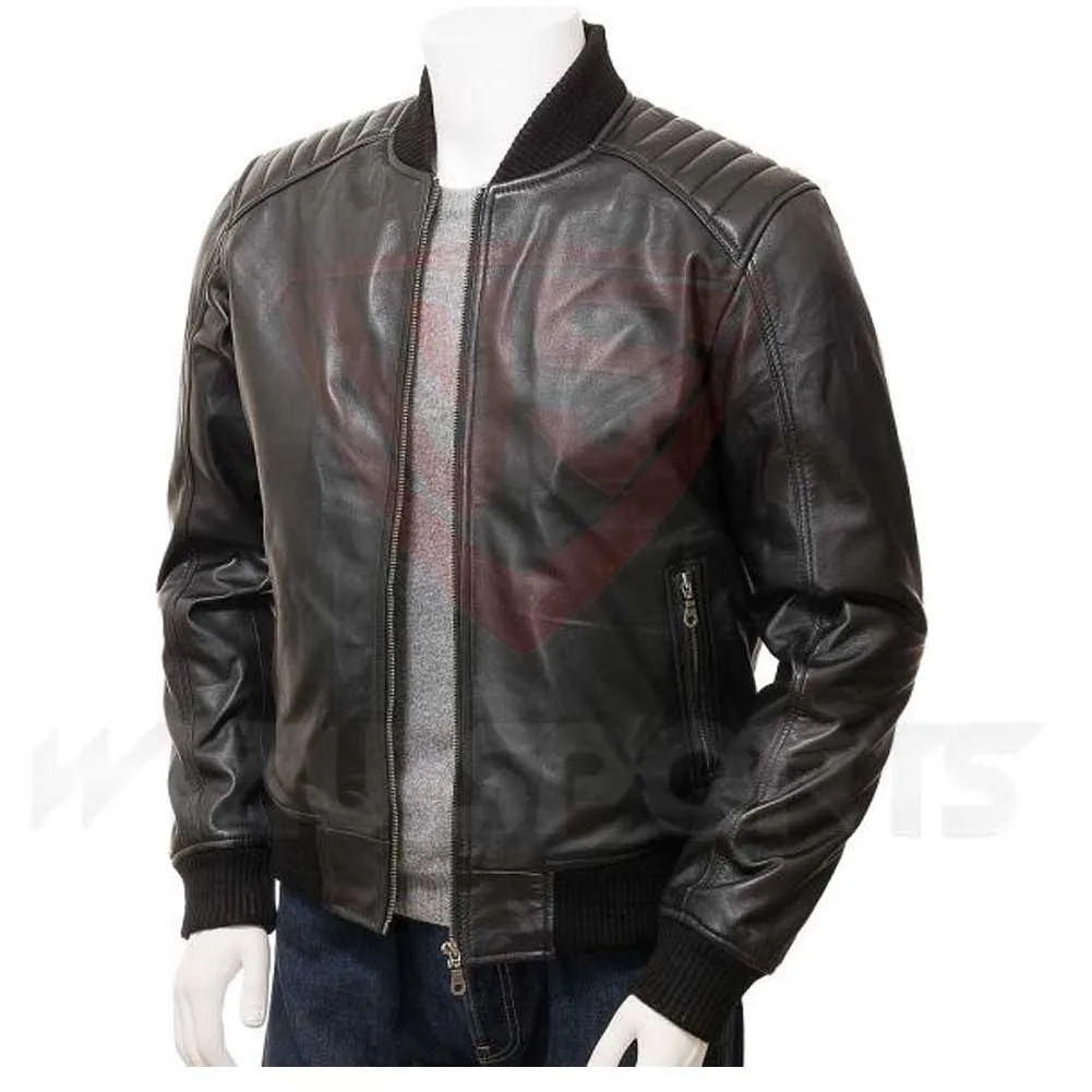 Men Bomber Jackets Genuine Leather in Cheap Factory Prices