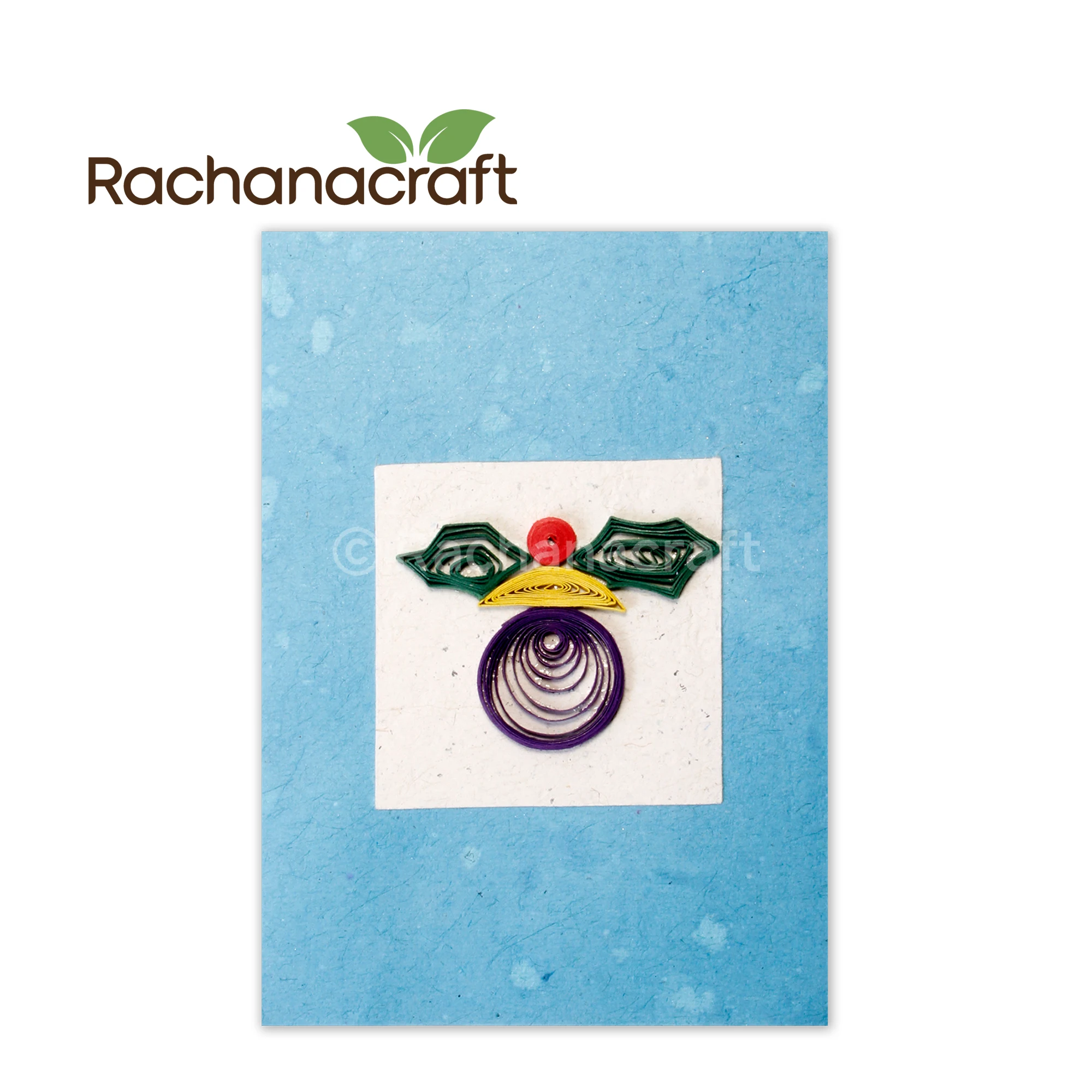 DIY Handmade Lokta Paper Festival Greeting Gift Card for Christmas, Holiday Made in Nepal Wholesale Supplies