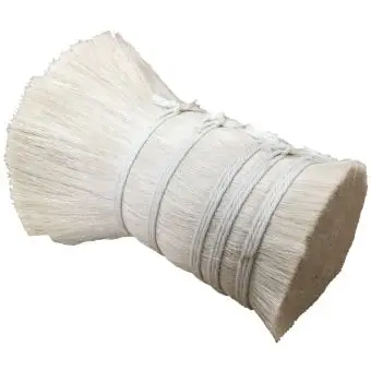 Washed Double Drawn Dressed Natural White Goat Hair For Brush