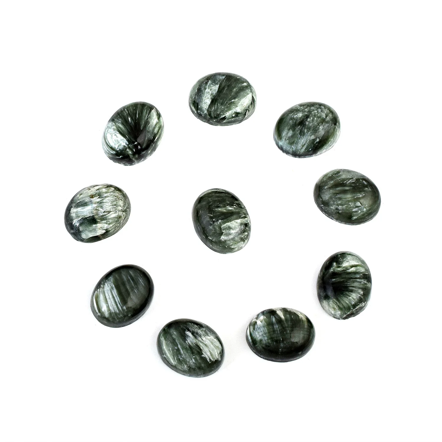 5X3 MM Real Seraphine Natural Stone Loose Cabochon Cutting Oval Shaped Loose Gemstone Fine Jewelry Making Accessories