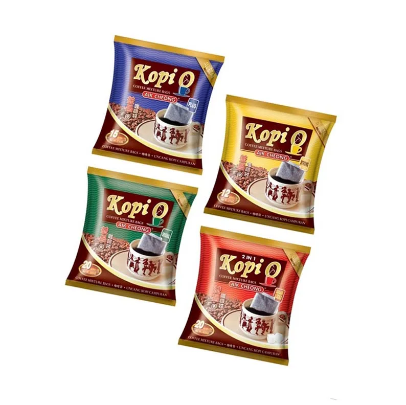Bulk Sale Malaysia Kopi O Black Coffee (Original/Plus/Strong/Sugar) 4 Choices 20 sachets x 10g Halal Certified