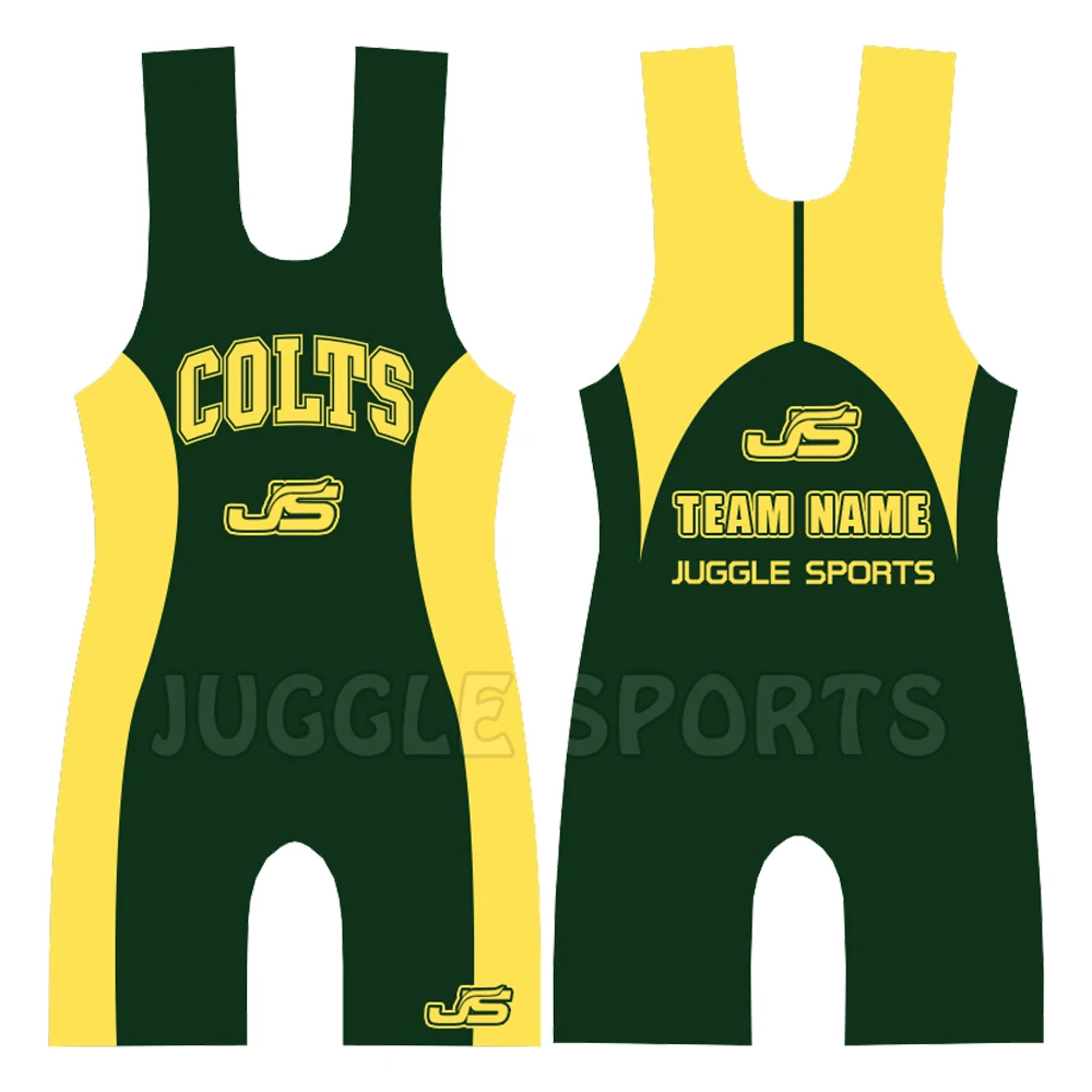 
Custom Sublimated Wresting wear USA wrestling singlet for male performance wrestling uniform 