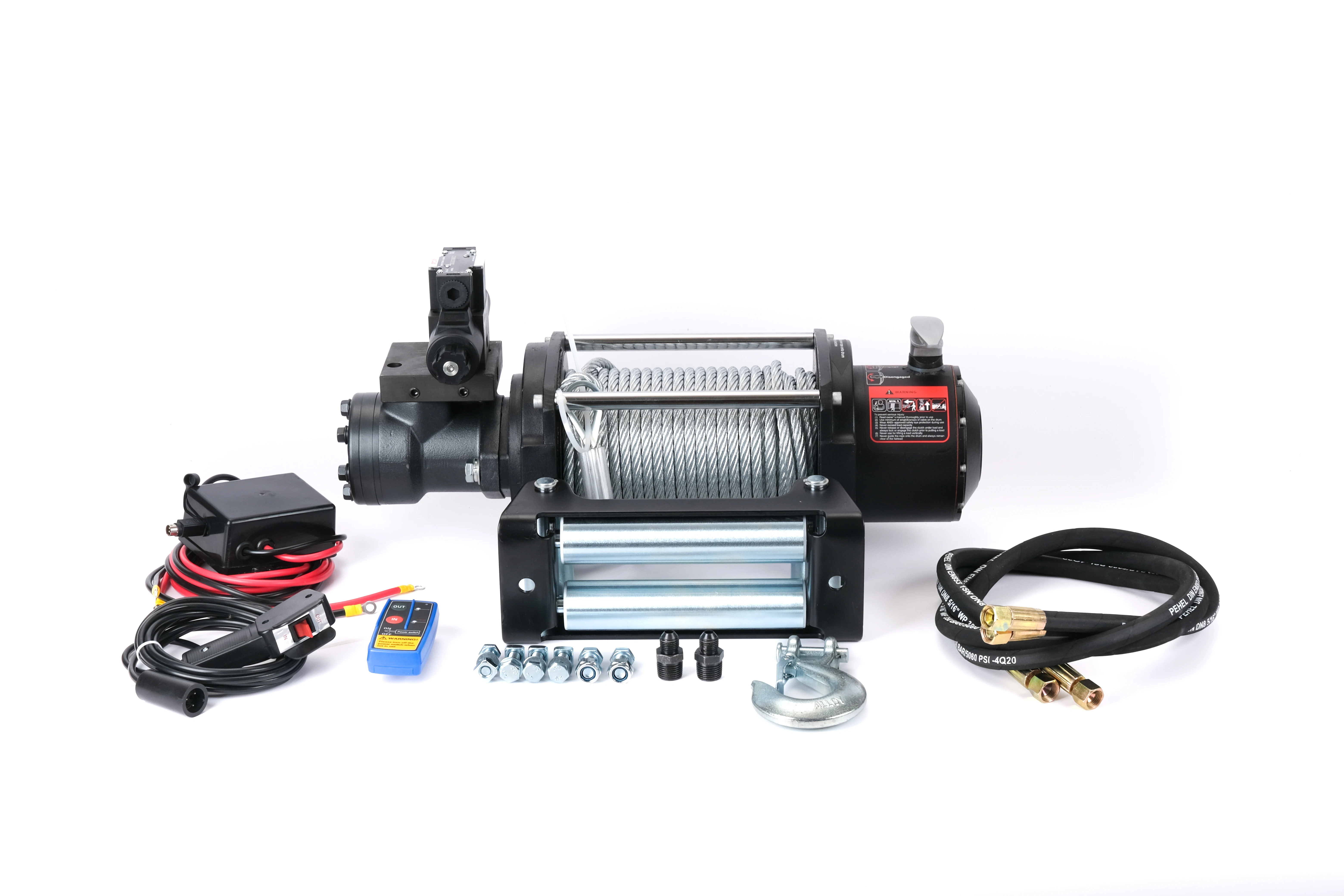 DAO Heavy Duty Hydraulic Winche 20000lbs for truck with Winch Remote Control