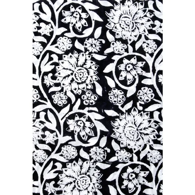 Цветочный узор ручной блок печатных хлопок индийский бег работы на дворе сторжи ткань