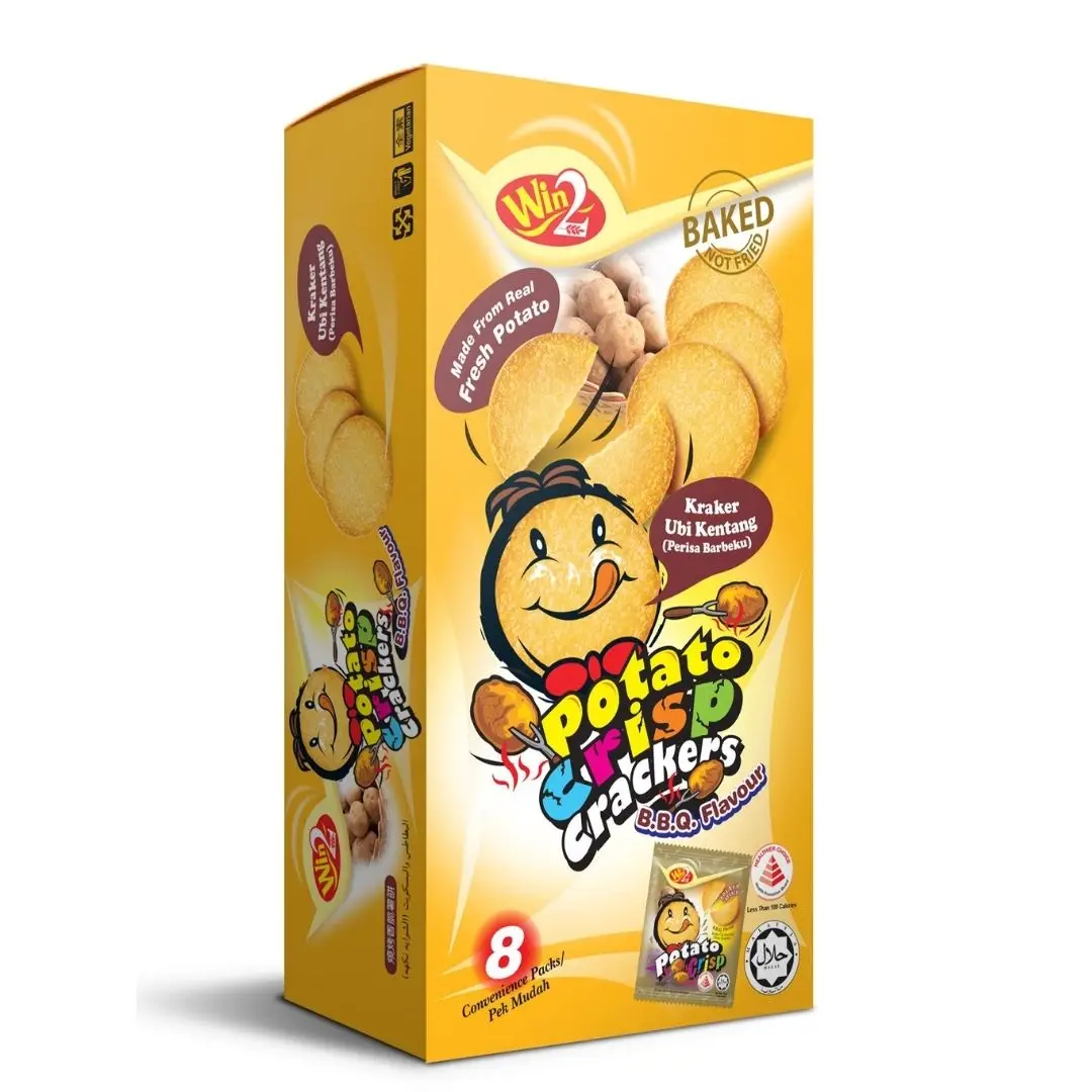 High Quality Win2 Potato Crisp Cracker - BBQ Flavour 160g
