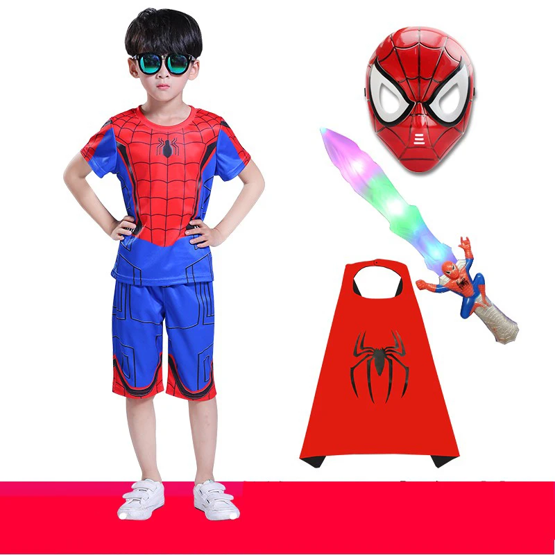  Детский костюм Человека-паука для косплея из аниме по телевизору