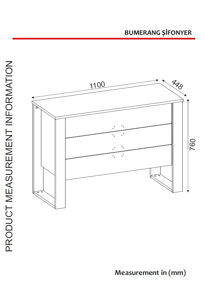 Exclusive Bumerang Wooden Bedroom Furniture Chest of Drawers Wood Walnut Anthracite
