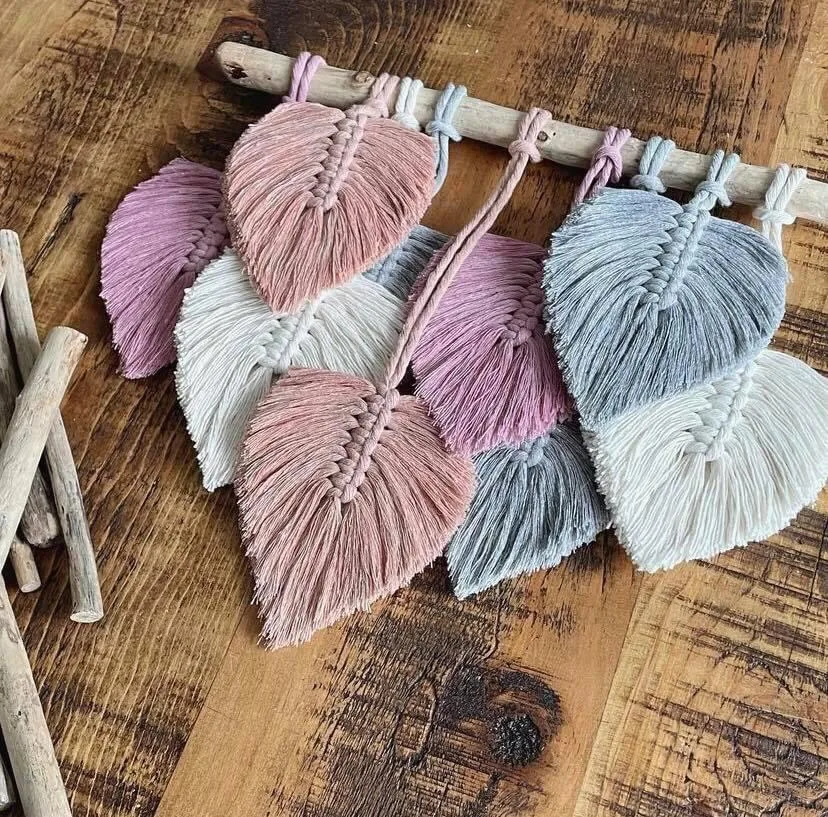 Handmade Macrame Wall Art Hanging Cute Macrame wall art for homestay flower homes wall art Made in Vietnam