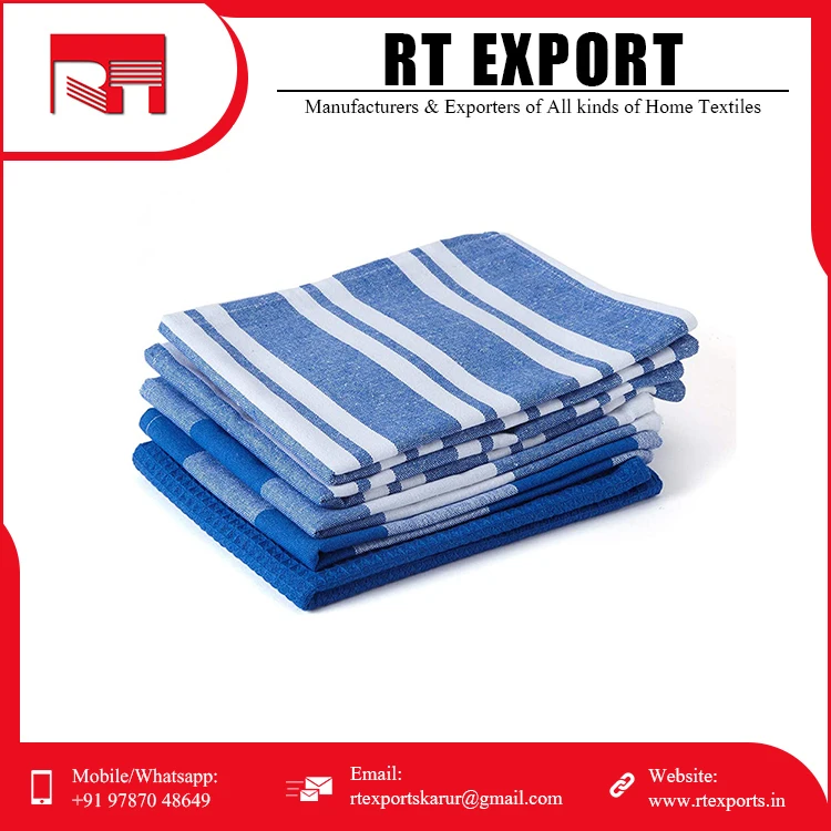Bulk Supply Latest Design Kitchen Tea and Dish Towel Pure 100% Cotton Towel with Custom Logo