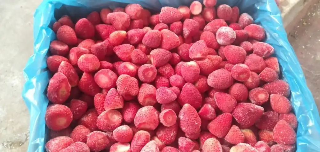 Новинка замороженная клубника IQF из Бразилии блок красного света