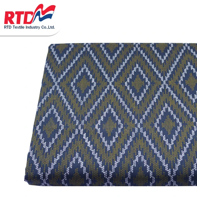 Рубашки RTD из ткани Оксфорд в полоску полиэстера/хлопка темно-синие WP 3788