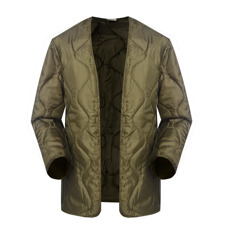 
2021 olive green color wholesale military winter liner jacket for army and cold winter quilt jacket 