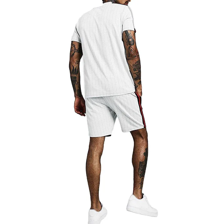 2022 summer popular men clothes 4colors formal two piece clothing European men 2 piece shorts set