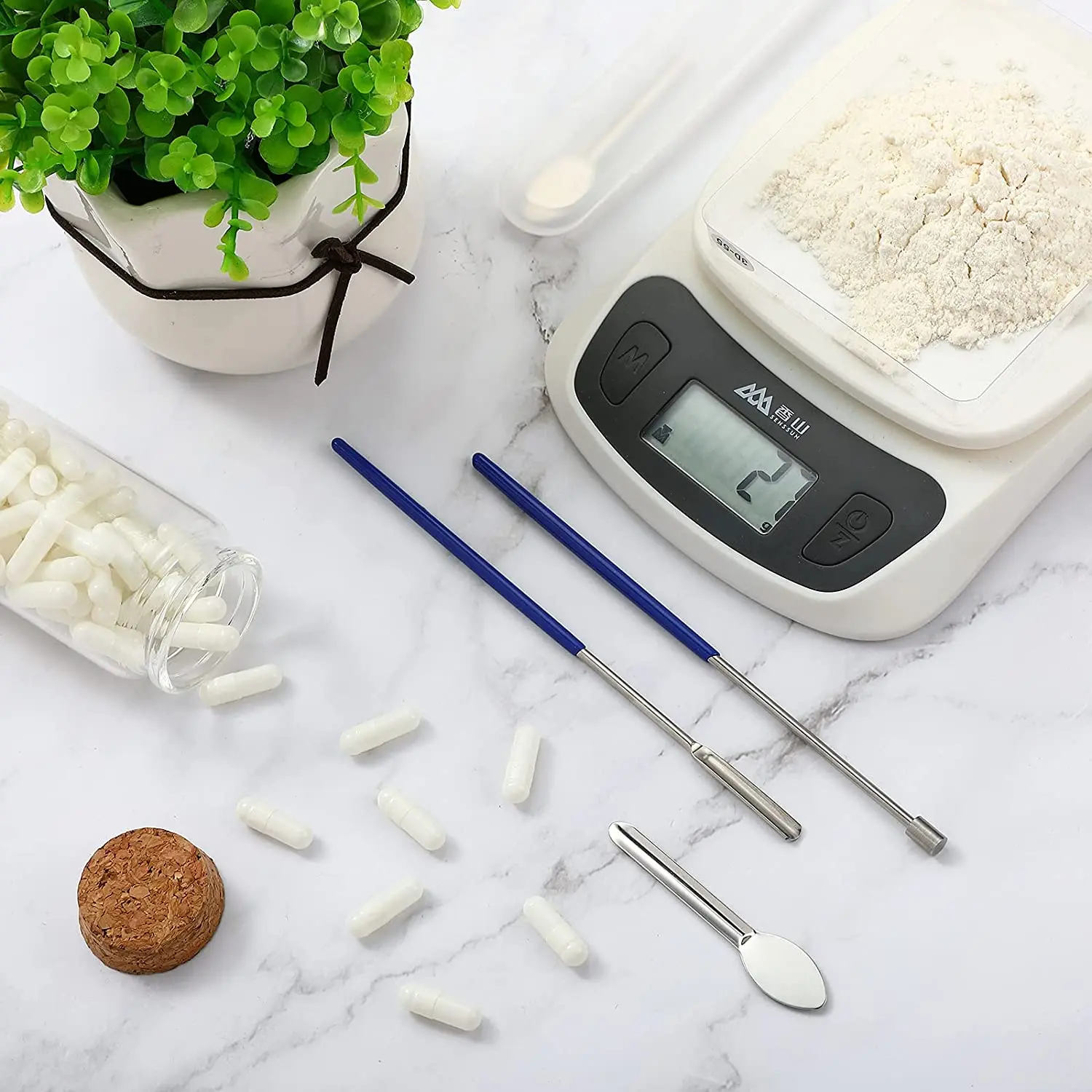 Capsule Filling Micro Spoon Spatula Herb Tamper Tool