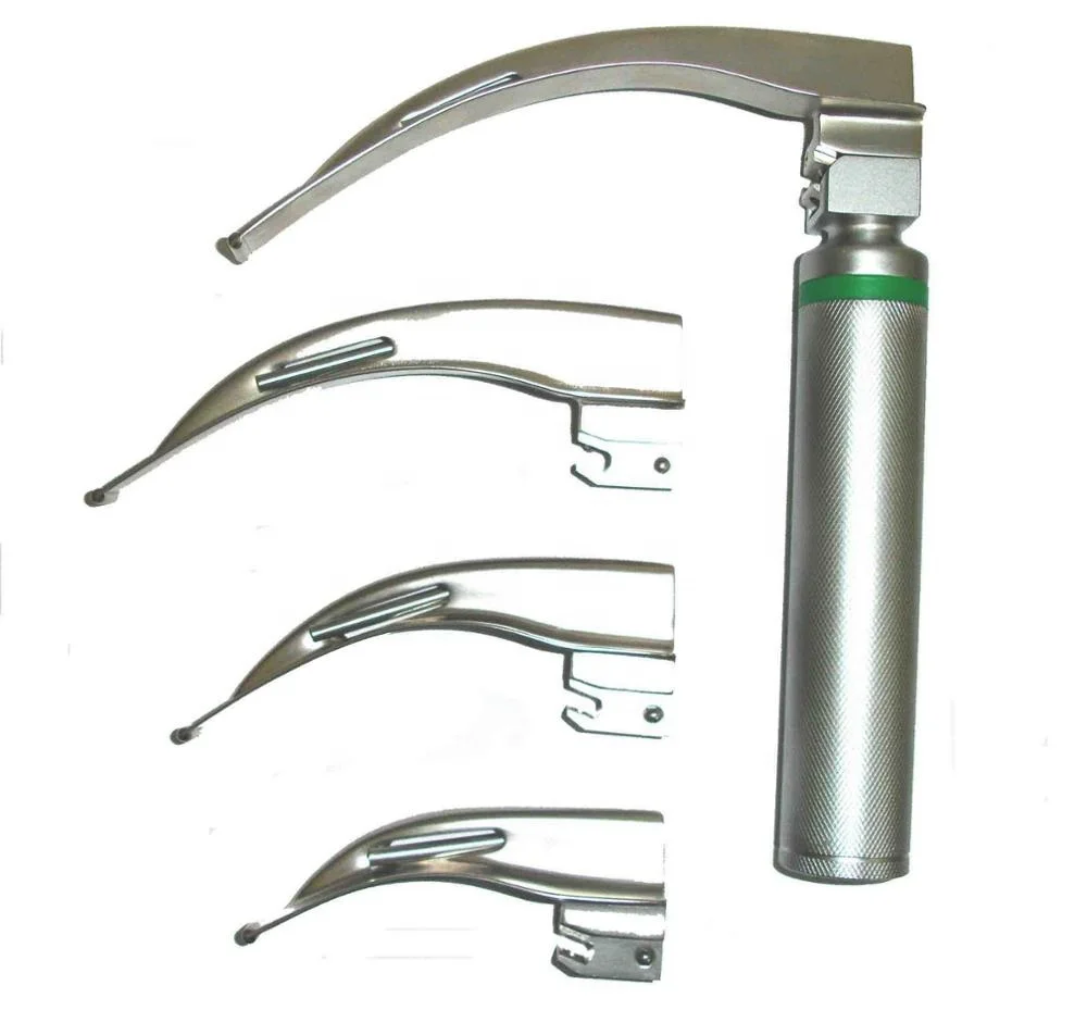 Standard  illumination Mcintosh Laryngoscope  / Laryngoscopy Surgical Instruments - Bulbs 2.5V Halogen also 3.5V LED