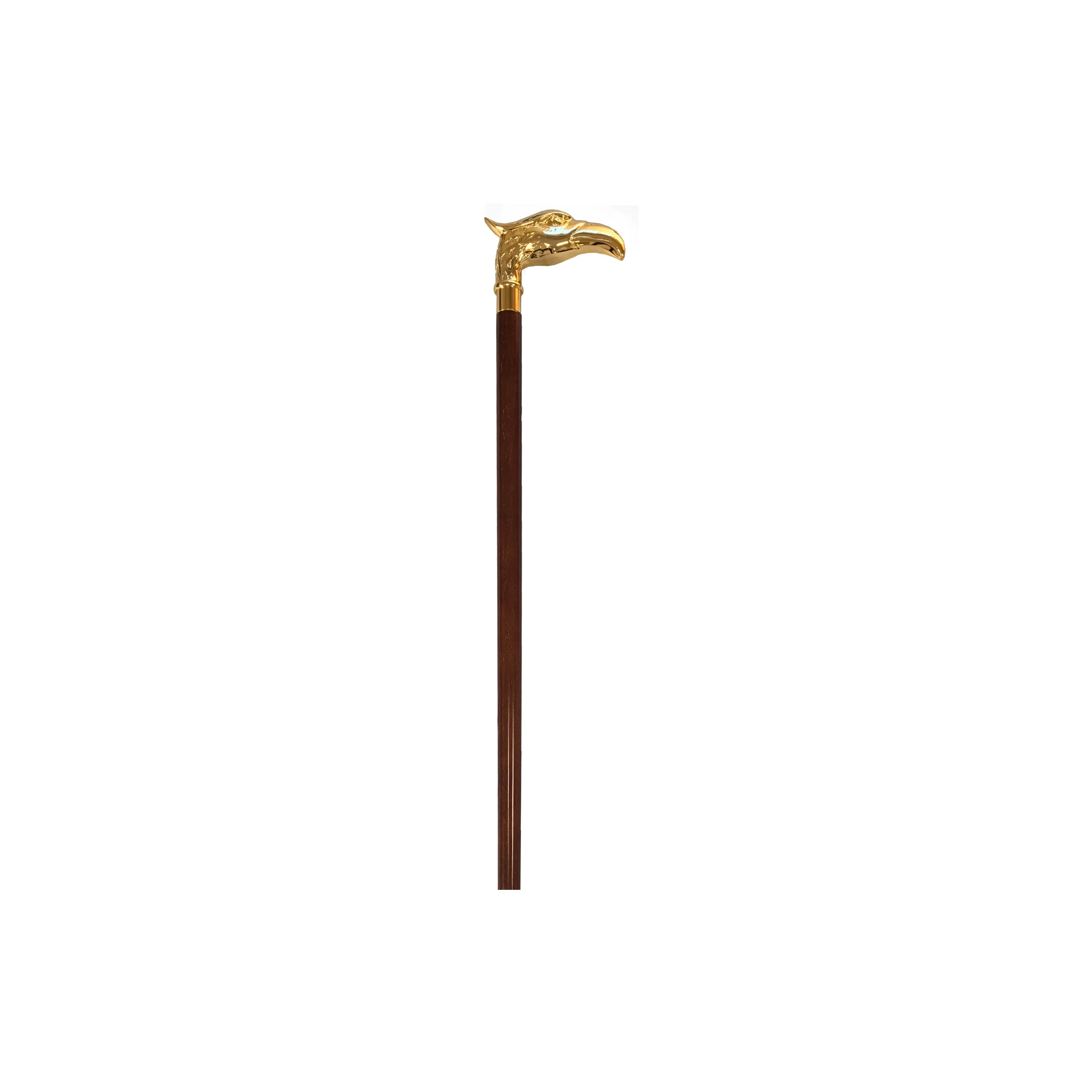 Elegant gold carved handle walking cane for elderly