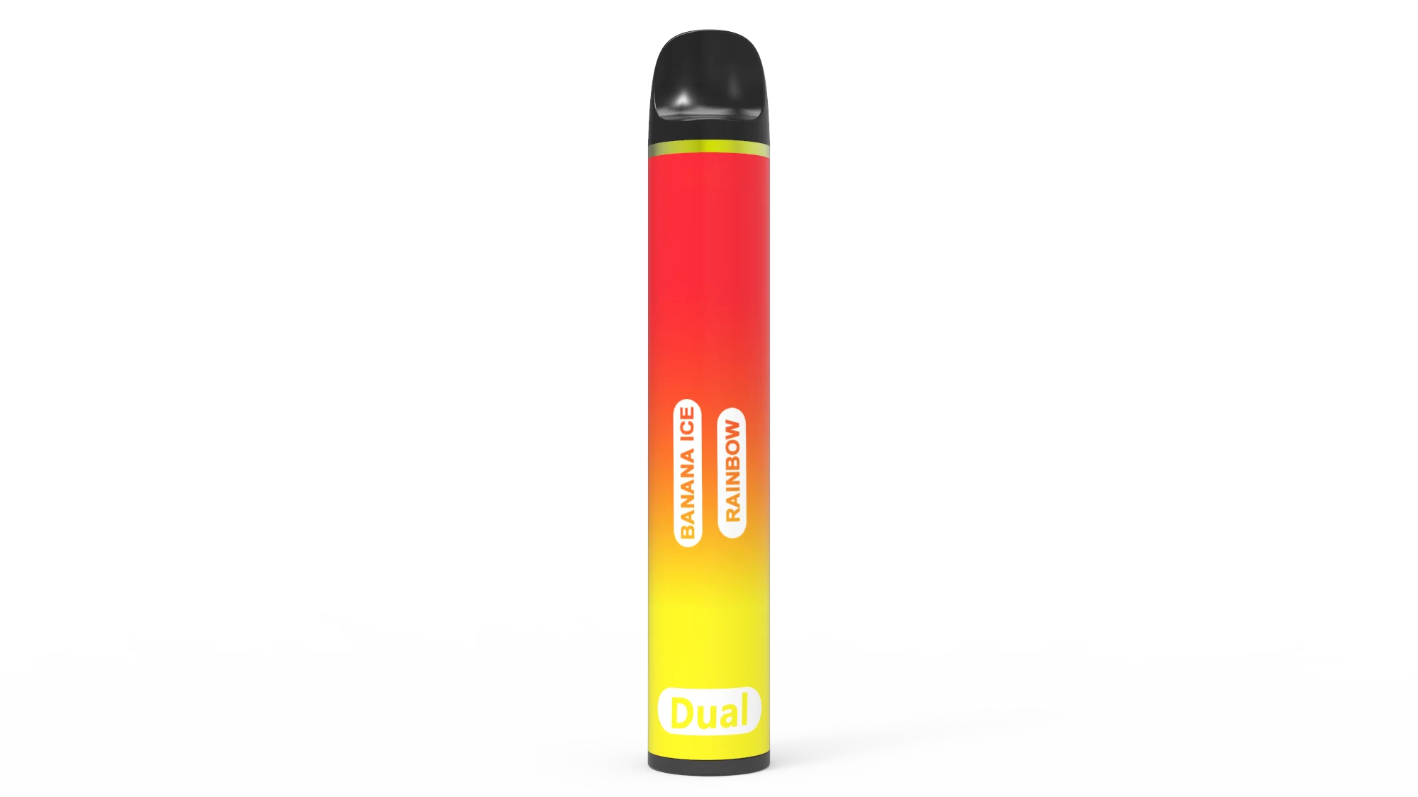  Ecig богатый цвет двойной переключатель 1800P в форме трубки внутренний аккумулятор предварительно заполненный простой встроенный стартовый набор концы