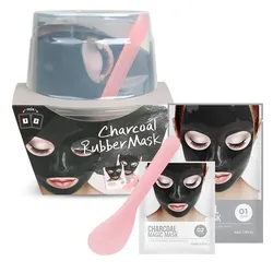 Made in Korea OEM ODM Hydrojelly powder SPA Face mask Peel Off Charcoal rubber jelly mask