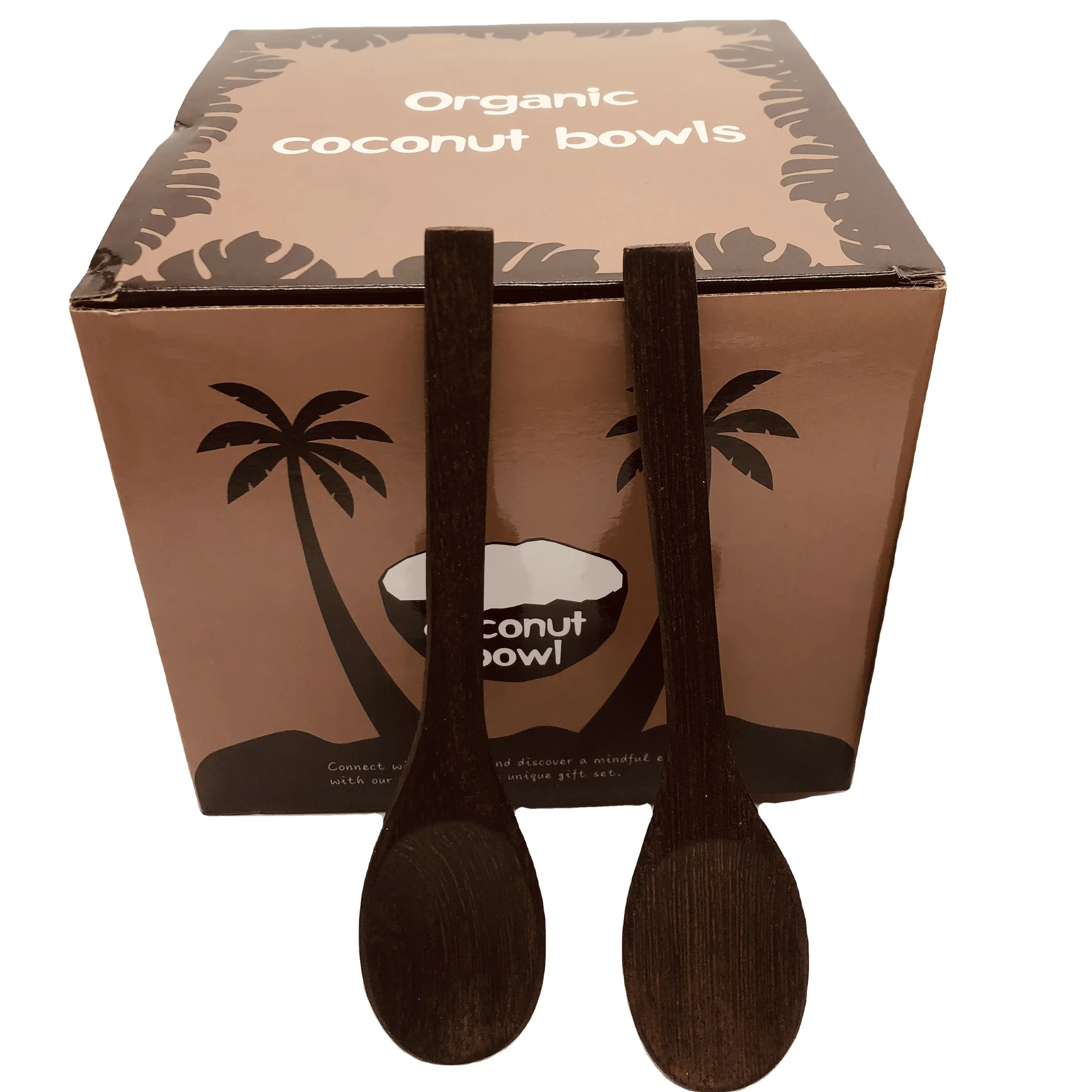 Handicraft from vietnam  Good Quality Customize Logo Handicraft Gift Set Natural Shell Bowl Coconut Bowls With Spoons