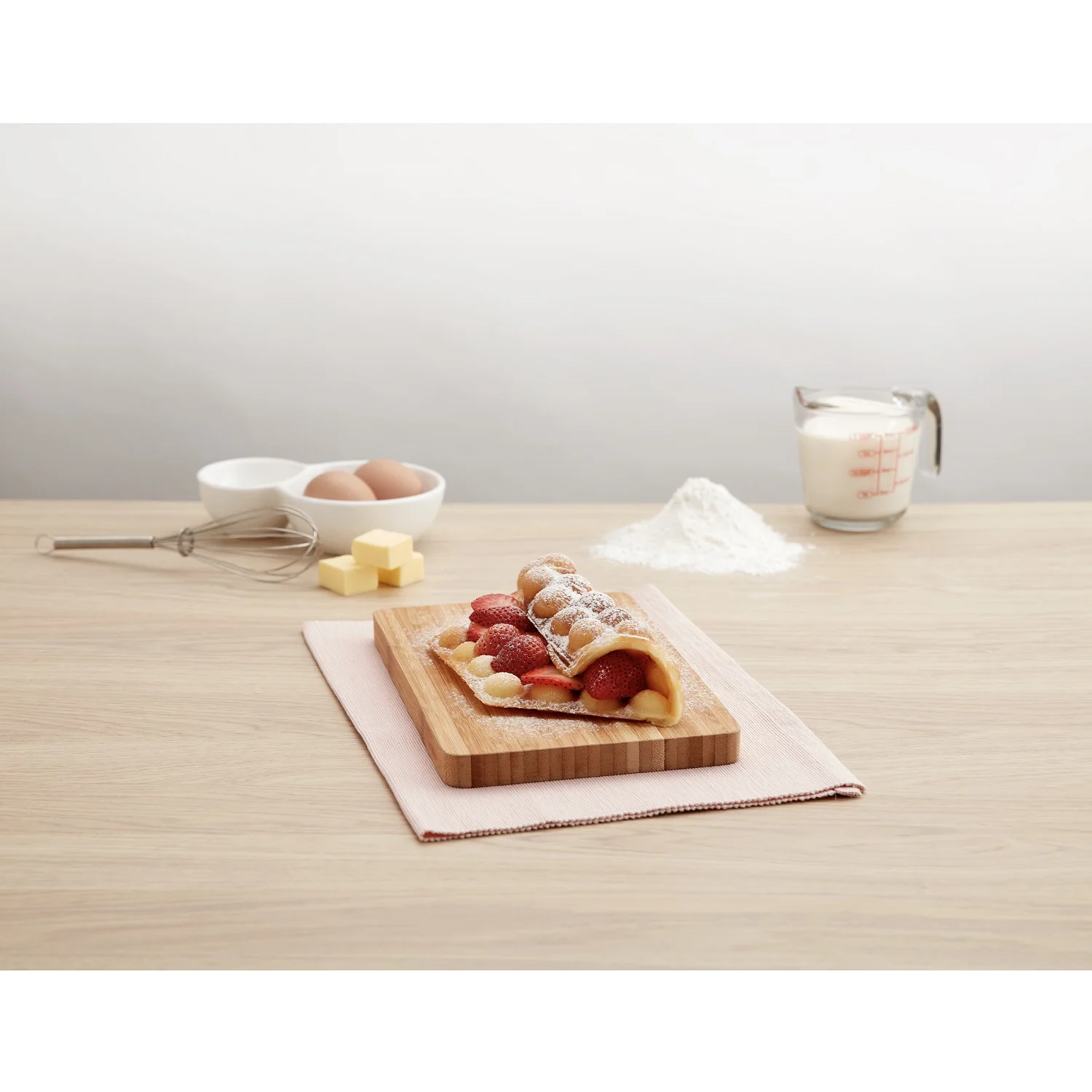 
Milk Powder And Iodized Salt Ingredients Bubble Waffle Powder Mix Vanilla Flavor From Thailand 