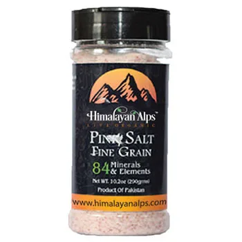 Himalayan Black Salt Fine Grain (0.20~0.50 Mesh) Shaker with Butterfly (290g)