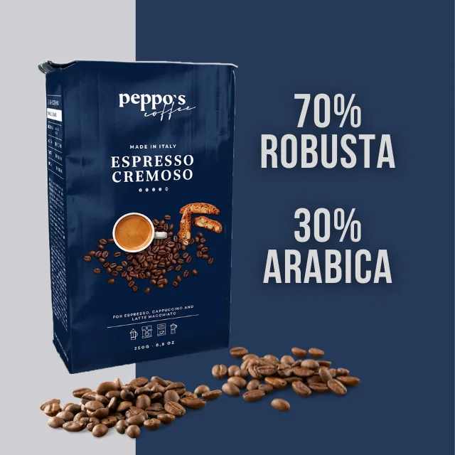 Сделано в Италии лучшее итальянское качество 250 г 30% арабика и 70% робуста молотый кофе для офиса
