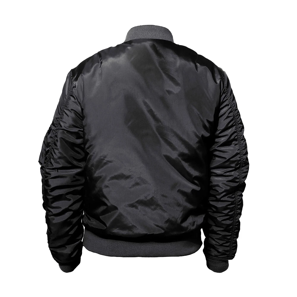 Лидер продаж 2021 оптовая продажа нейлоновая летная куртка-бомбер черные куртки-бомбер на заказ Ashaz Impex