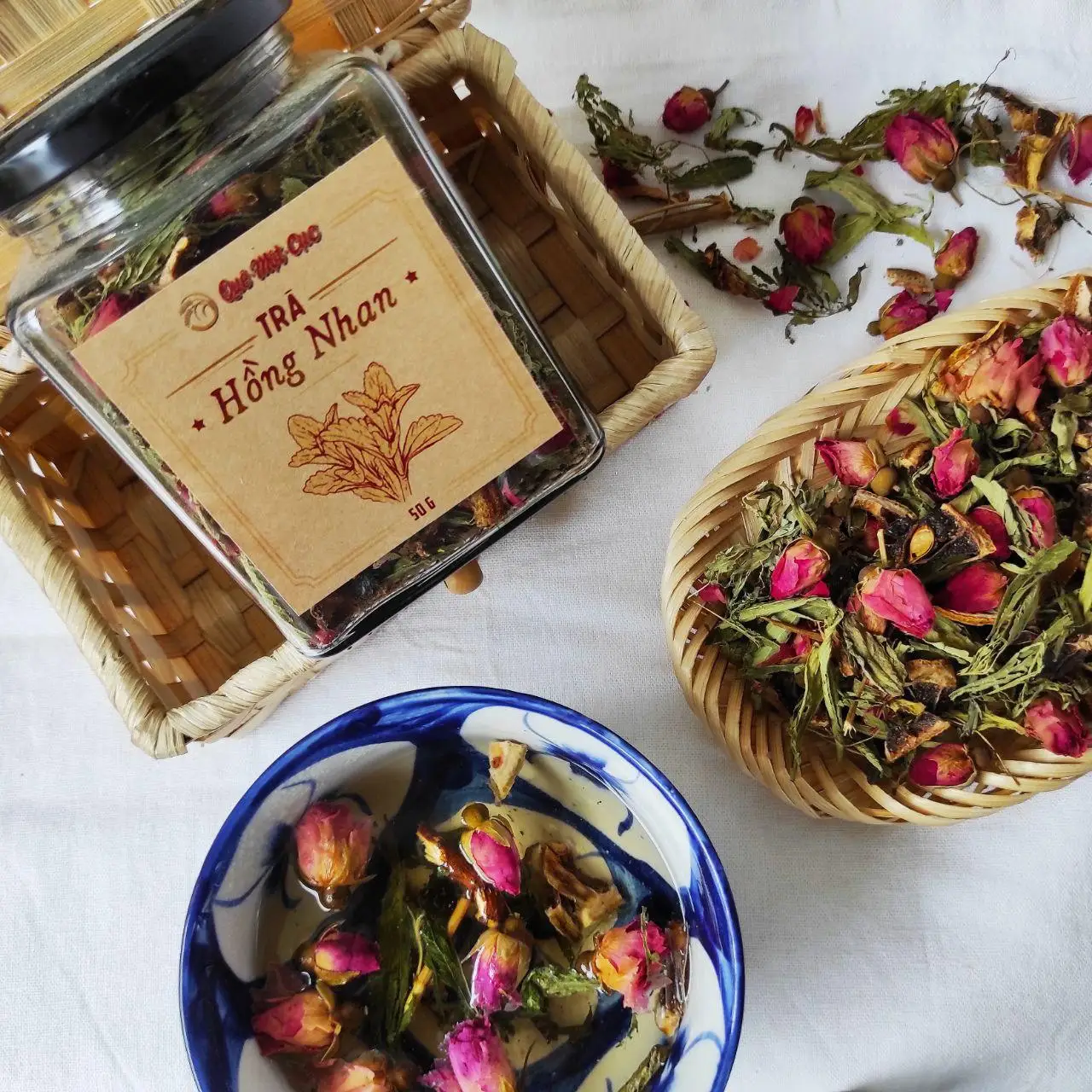 
natural organic rose tea health instant Healthy away heat detoxifying flower herbal tea 