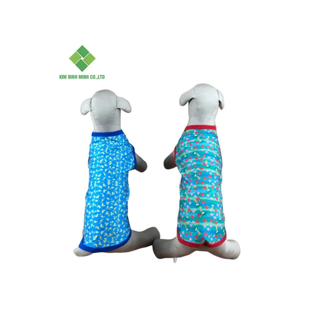 Made In Vietnam Luxury Style Dog T-Shirt Plain Clothes Pet Summer Wholesale Designers Dog Clothes